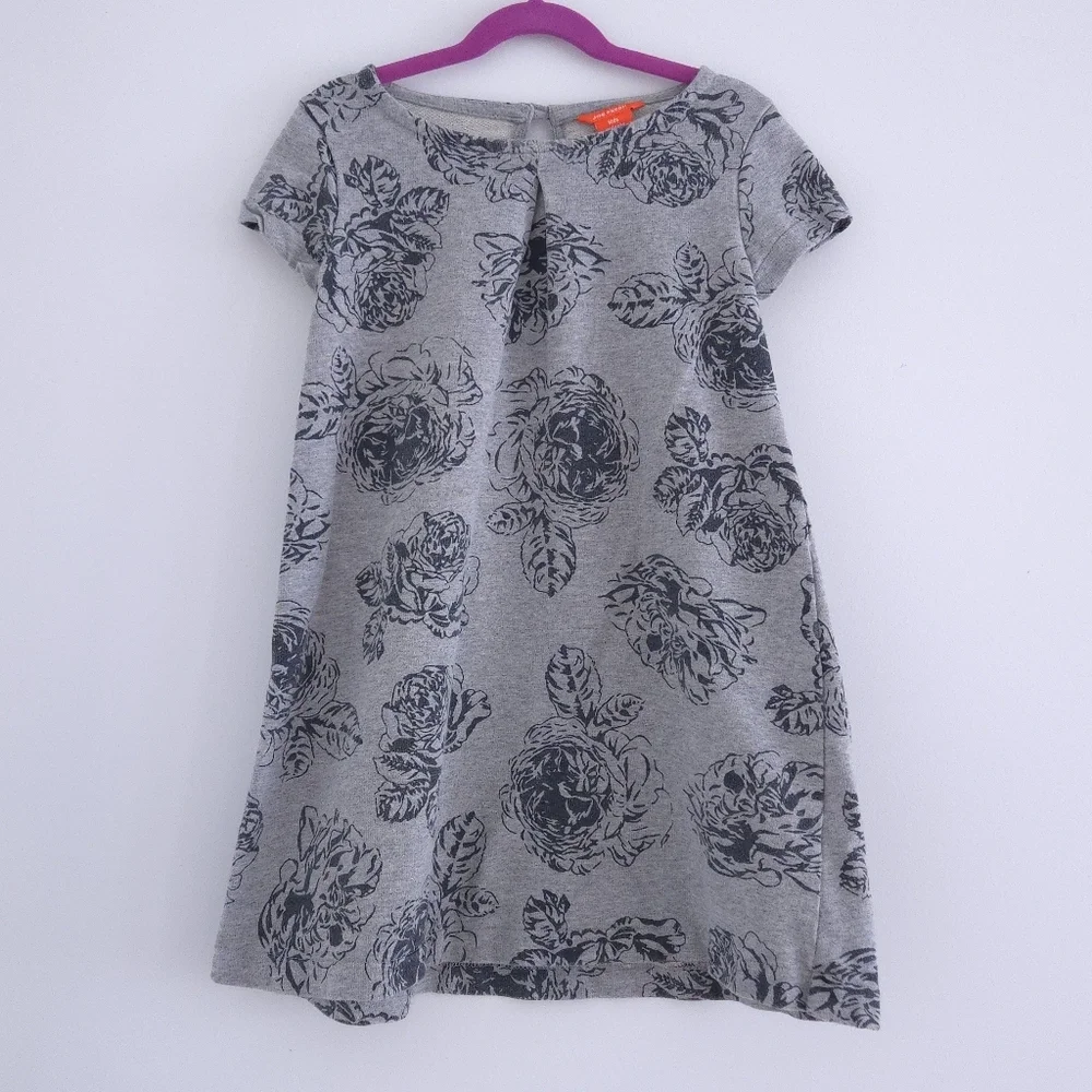 Joe Fresh Floral Print Sweatshirt Dress size 7/8 - Picture 1 of 15